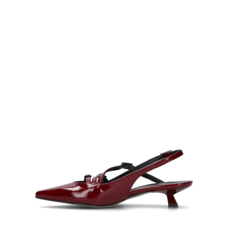 REBECCA VAN DIK Slingback donna bordeaux
