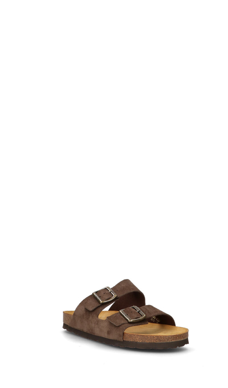 FRAU Ciabatta uomo marrone in suede