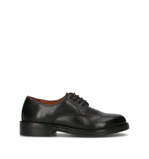 HADEL Stringata donna nera in pelle