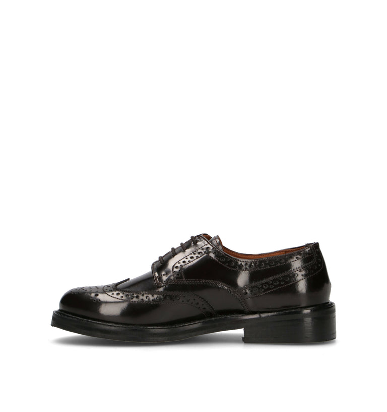 HADEL Stringata donna testa di moro in pelle