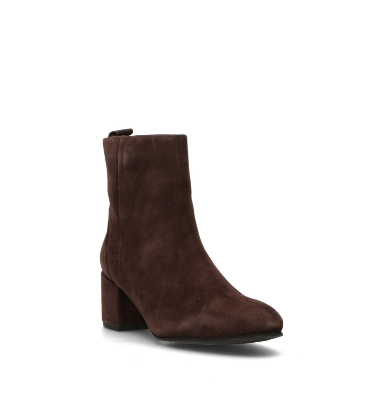 HADEL Tronchetto donna marrone in suede