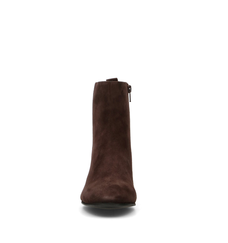 HADEL Tronchetto donna marrone in suede