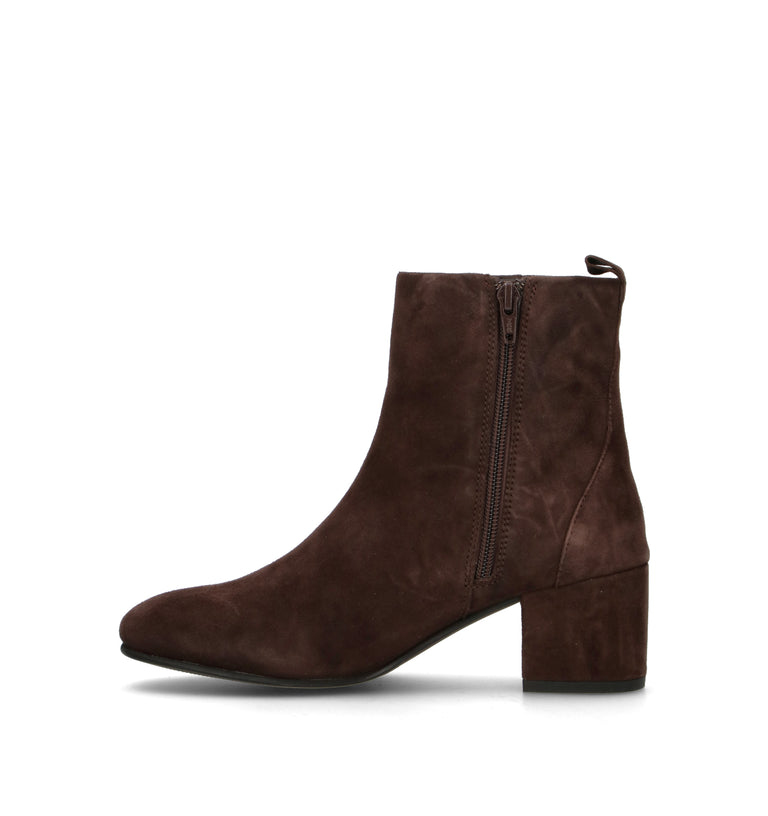 HADEL Tronchetto donna marrone in suede