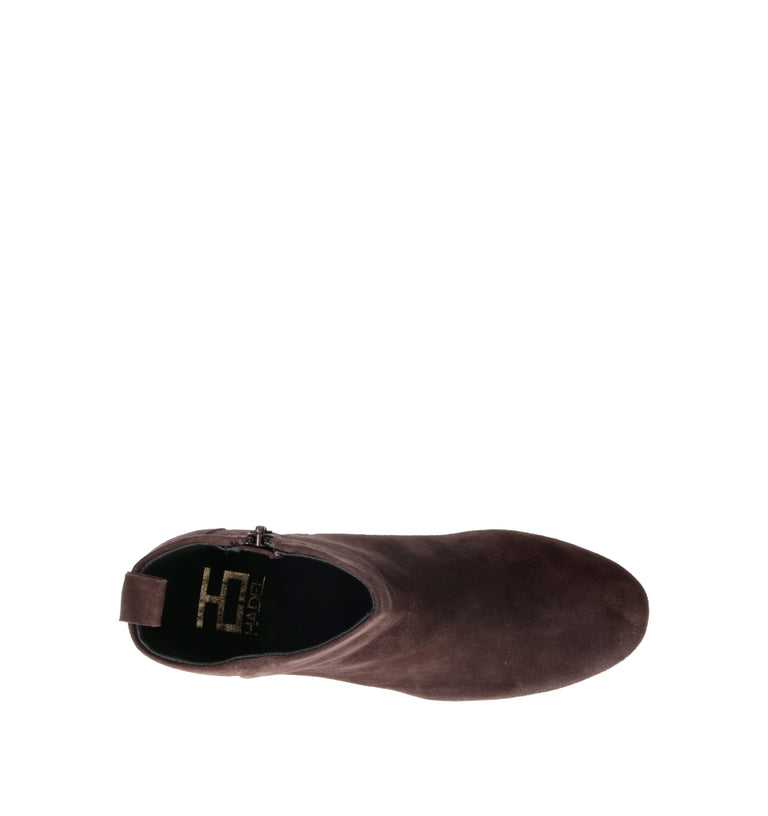 HADEL Tronchetto donna marrone in suede