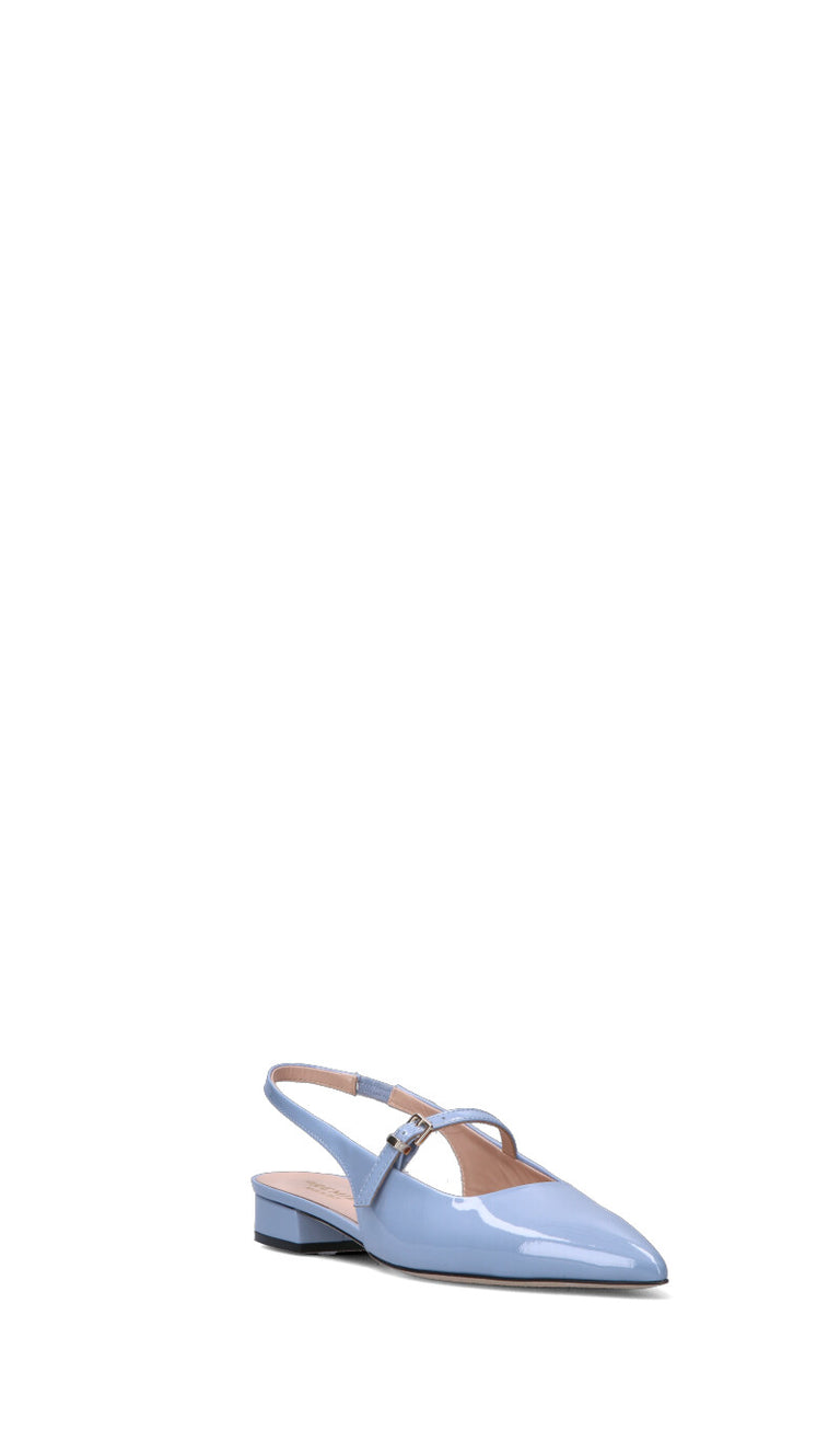 PREMIER Slingback donna azzurra in pelle