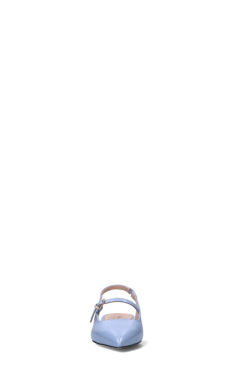 PREMIER Slingback donna azzurra in pelle