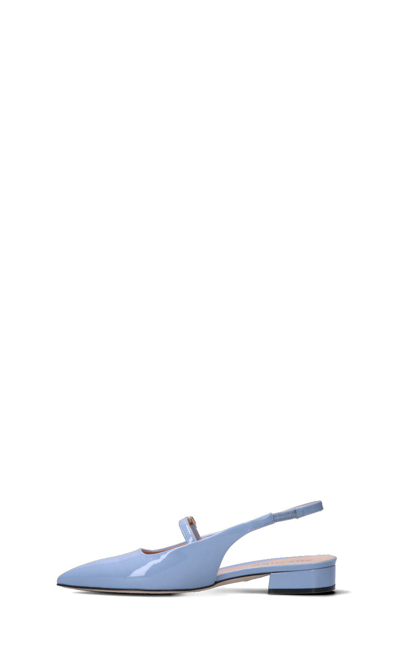PREMIER Slingback donna azzurra in pelle