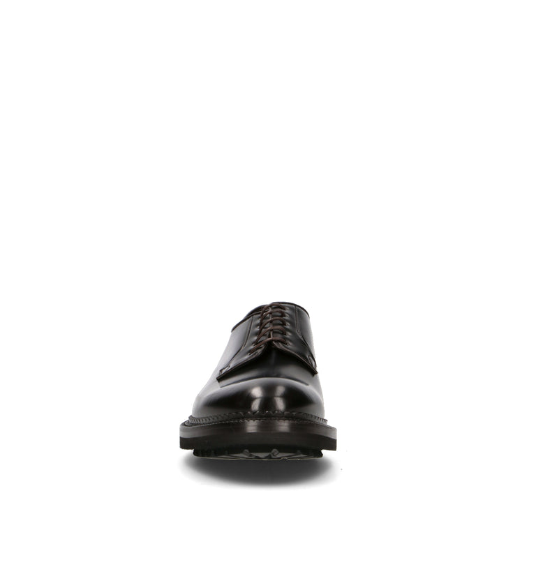 GREEN GEORGE Stringata uomo testa di moro in pelle