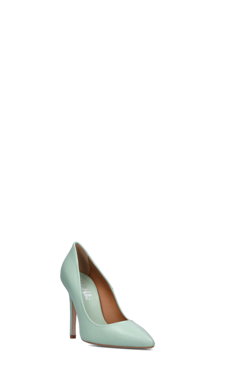 PHIL MELVIS Decollete donna acquamarina in pelle