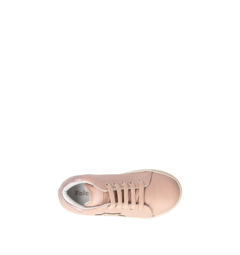 FALCOTTO Sneaker bimba rosa in pelle