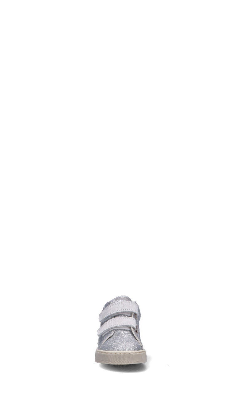 FALCOTTO Sneaker bimba argento in pelle