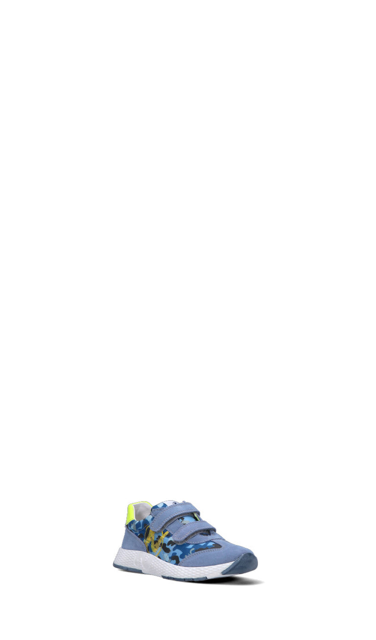 NATURINO Sneaker bambino blu/gialla in pelle