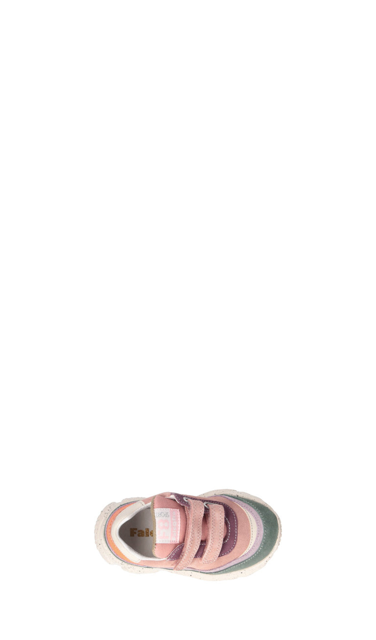 FALCOTTO Sneaker bimba rosa in suede