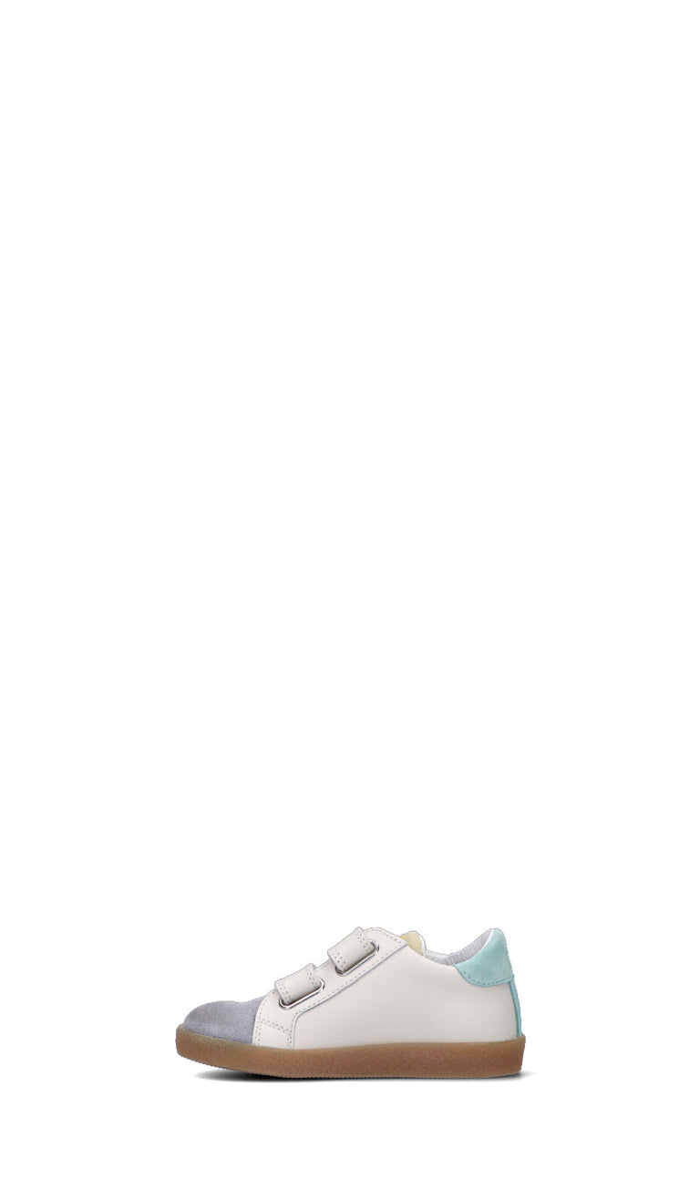 FALCOTTO Sneaker bambino panna/grigia in pelle