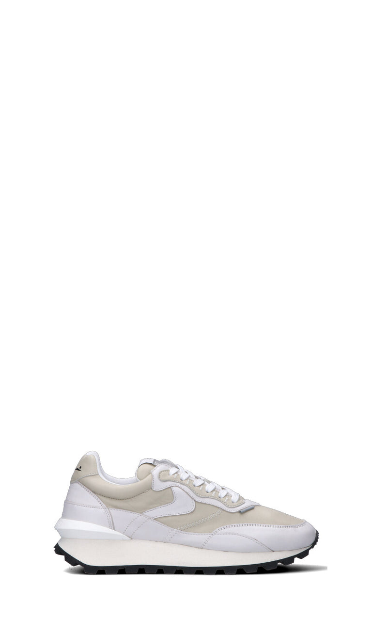 VOILE BLANCHE Sneaker uomo panna/bianca in pelle