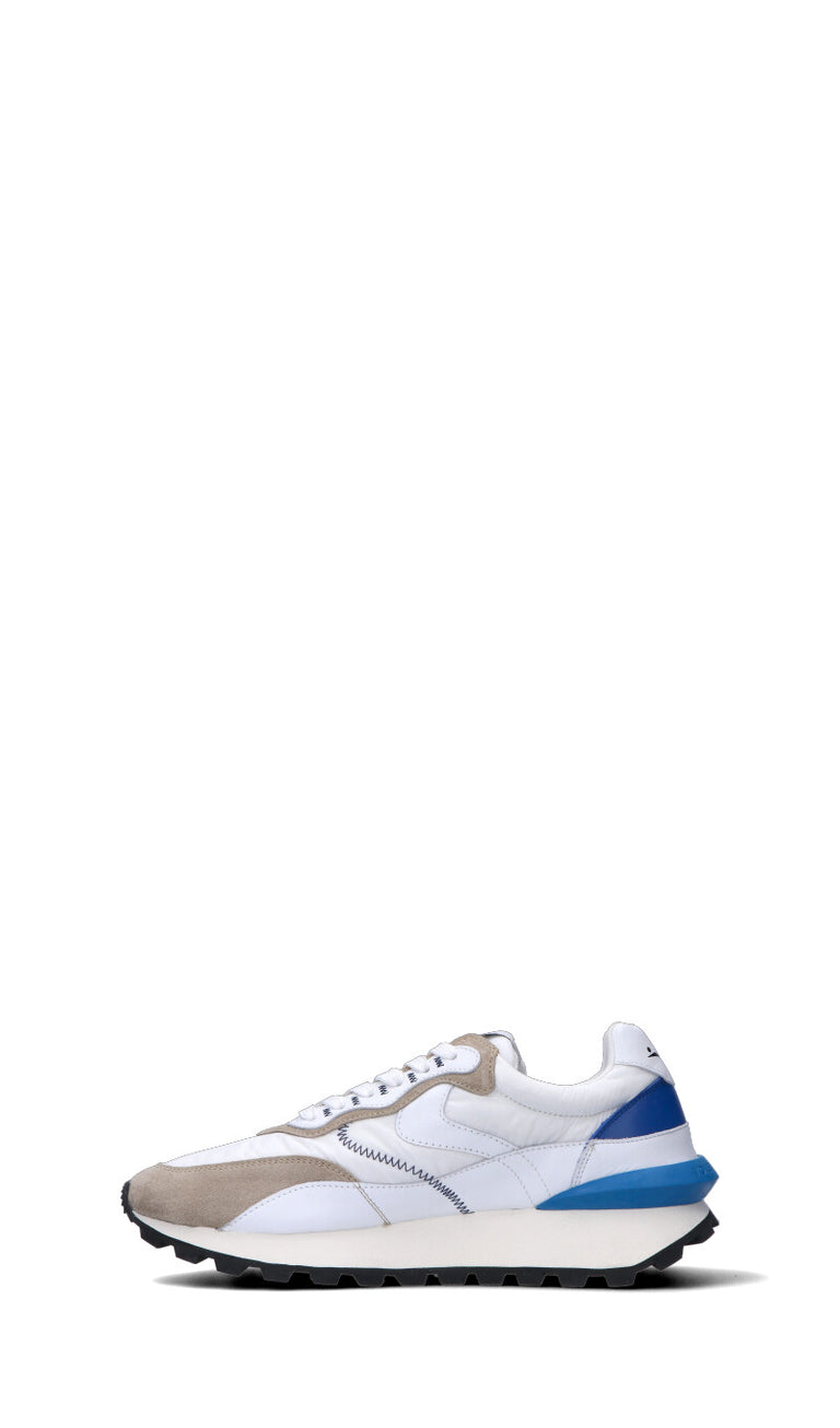 VOILE BLANCHE Sneaker uomo bianca/blu in suede