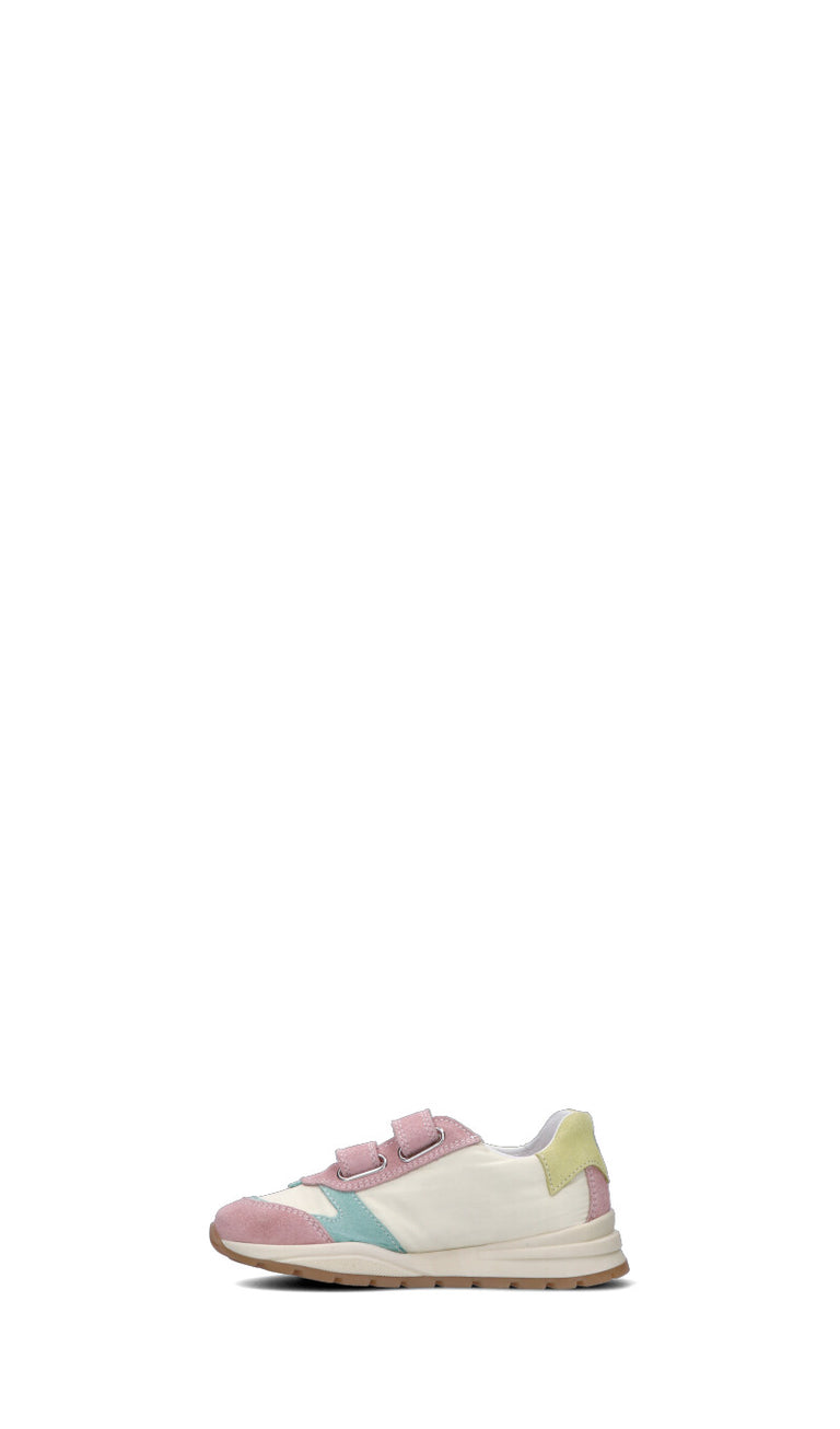 NATURINO Sneaker bambina panna/rosa in suede