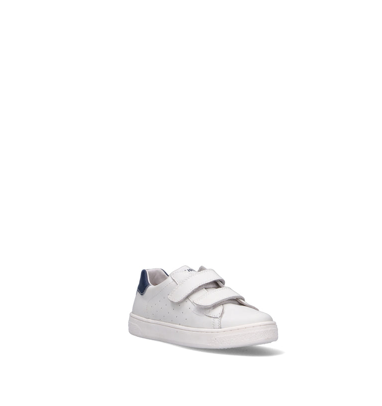 NATURINO Sneaker bimbo bianca/blu in pelle