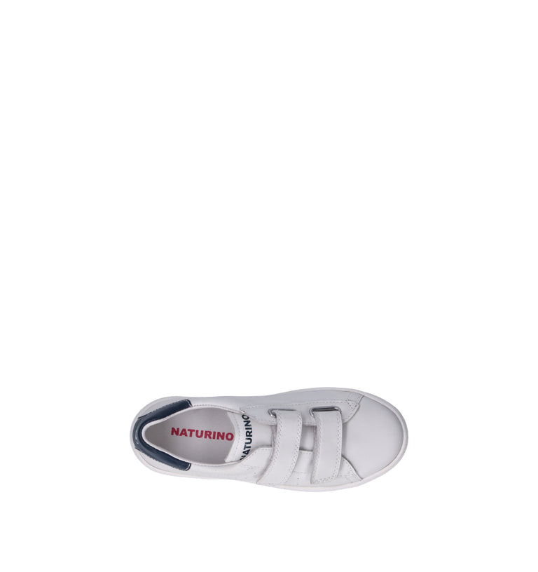 NATURINO Sneaker bimbo bianca/blu in pelle