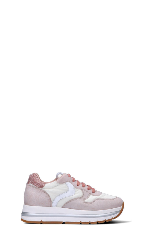 VOILE BLANCHE Sneaker donna rosa/bianca in suede
