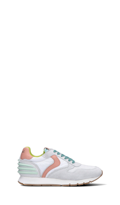 VOILE BLANCHE Sneaker donna bianca/rosa in suede