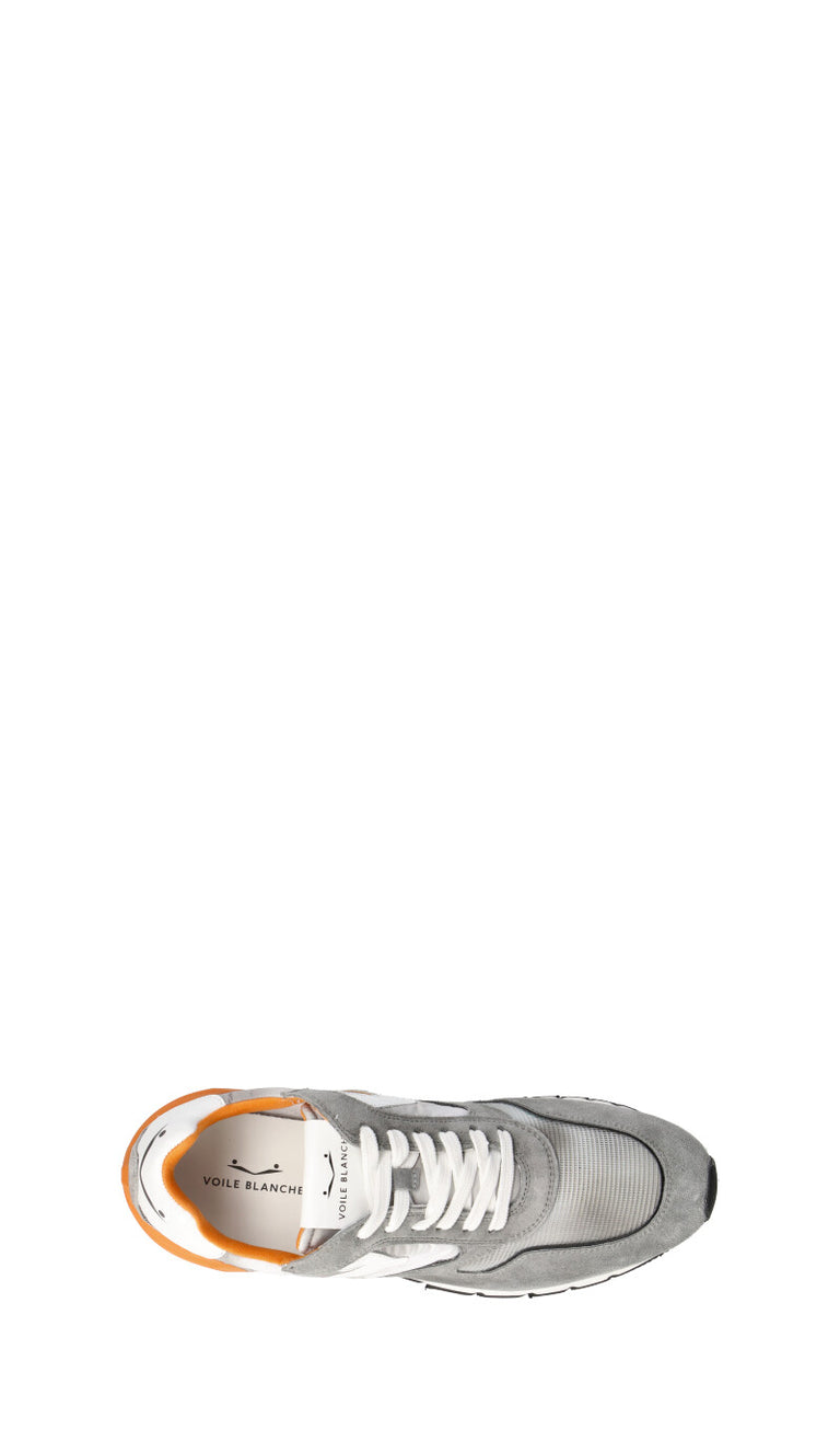 VOILE BLANCHE Sneaker uomo grigia/arancio in suede