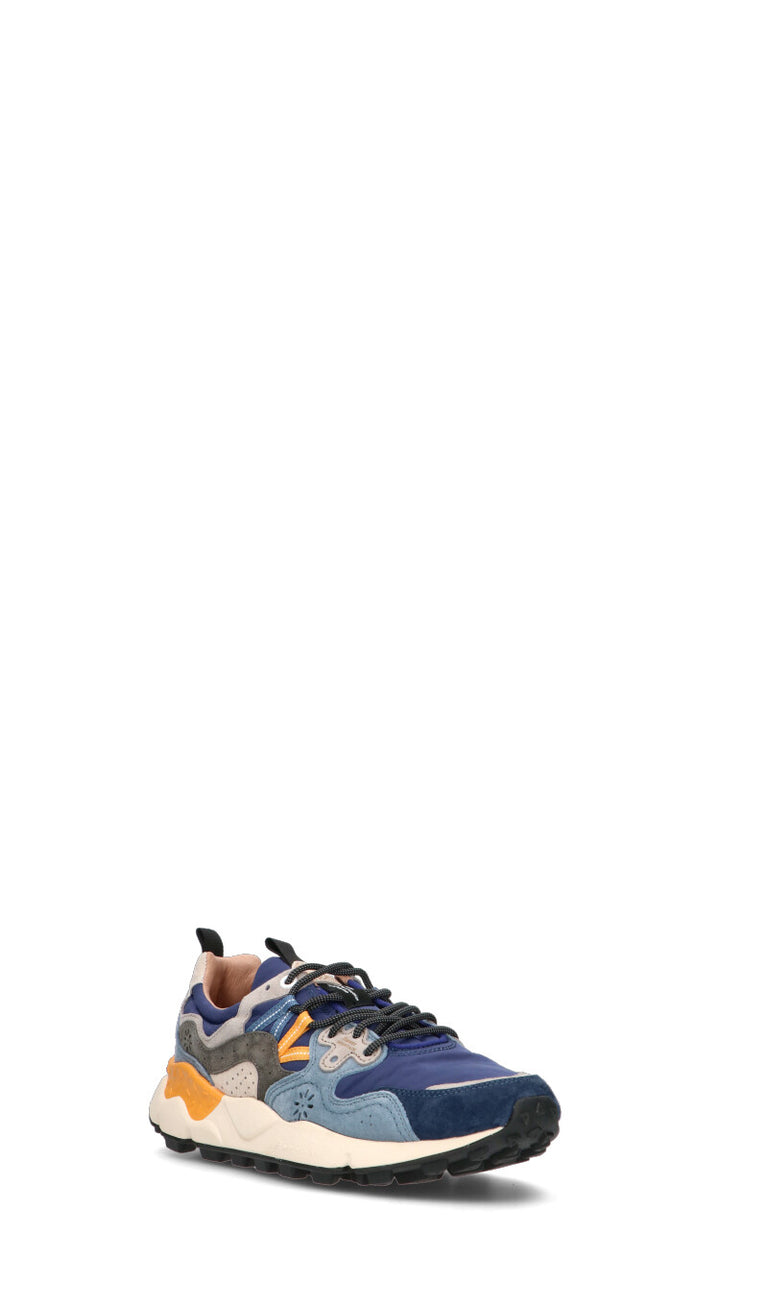 FLOWER MOUNTAIN Sneaker uomo blu in suede