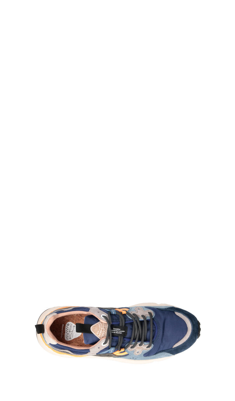 FLOWER MOUNTAIN Sneaker uomo blu in suede