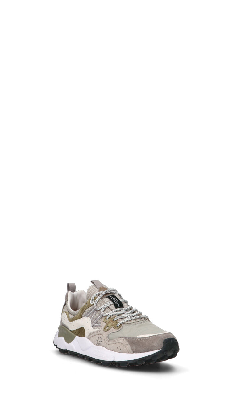 FLOWER MOUNTAIN Sneaker uomo grigia/bianca/beige in suede