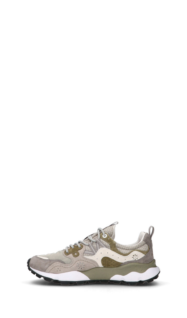FLOWER MOUNTAIN Sneaker uomo grigia/bianca/beige in suede