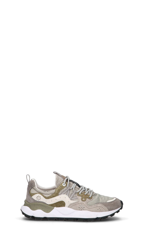 FLOWER MOUNTAIN Sneaker uomo grigia/bianca/beige in suede