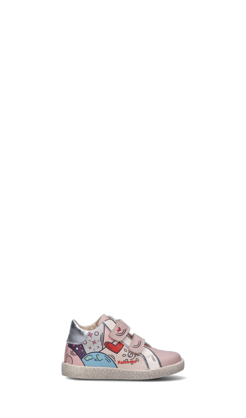 FALCOTTO Sneaker bimba rosa in pelle