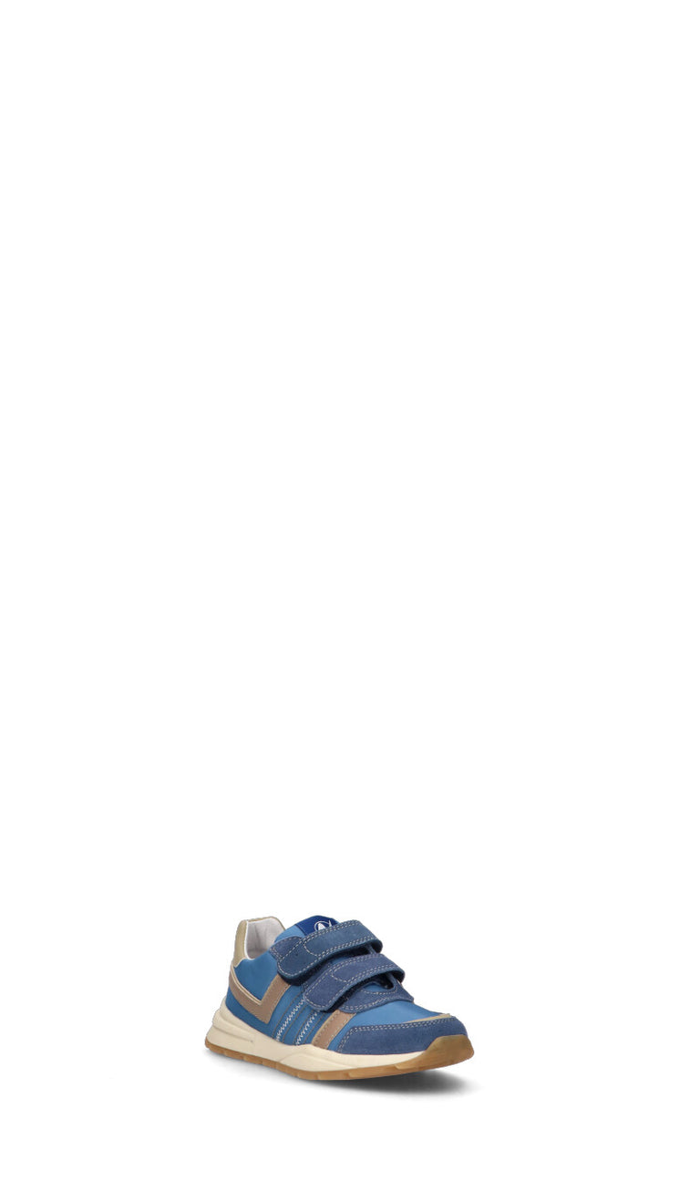NATURINO Sneaker bimba blu/beige in pelle