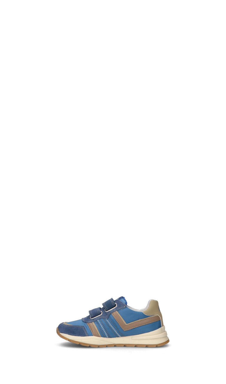 NATURINO Sneaker bimba blu/beige in pelle