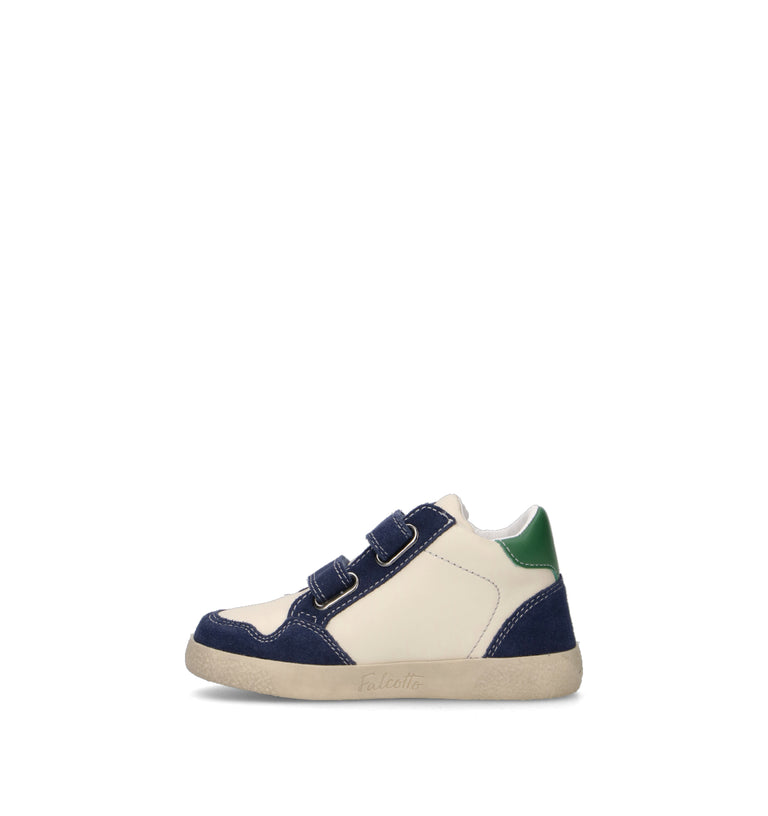 FALCOTTO Sneaker bimbo bianca/blu