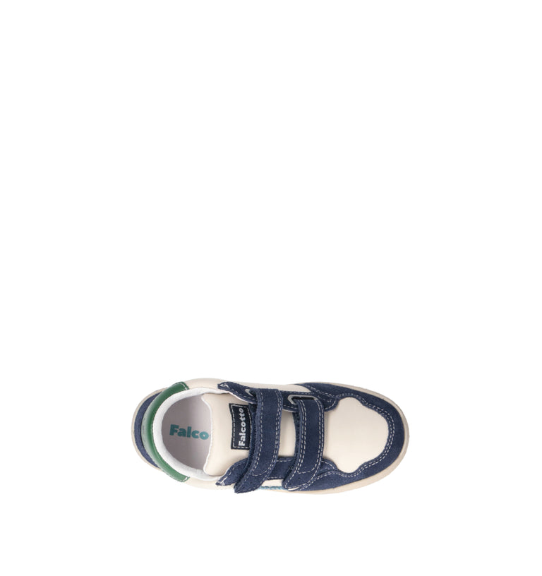 FALCOTTO Sneaker bimbo bianca/blu