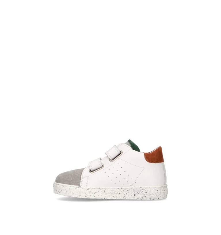 FALCOTTO Sneaker bimbo bianca in pelle