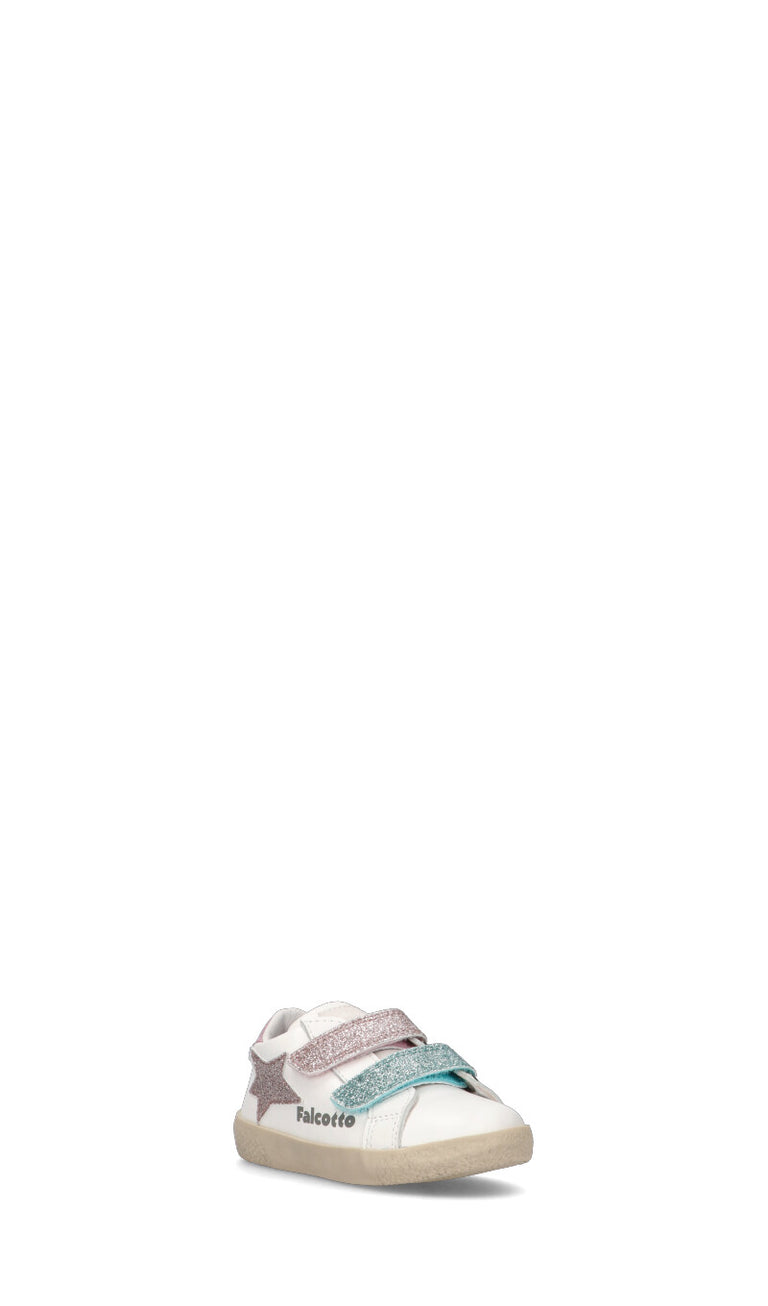 FALCOTTO Sneaker bimba bianca in pelle