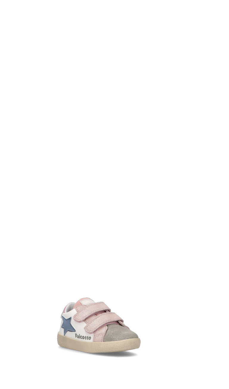 FALCOTTO Sneaker bimba bianca/rosa