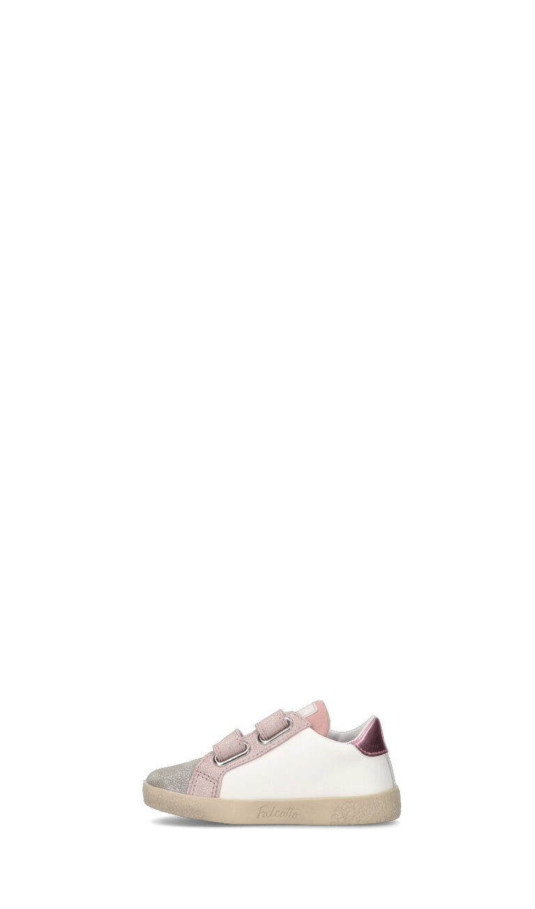 FALCOTTO Sneaker bimba bianca/rosa