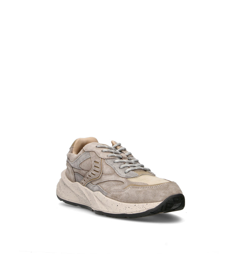 VOILE BLANCHE Sneaker uomo grigia in suede