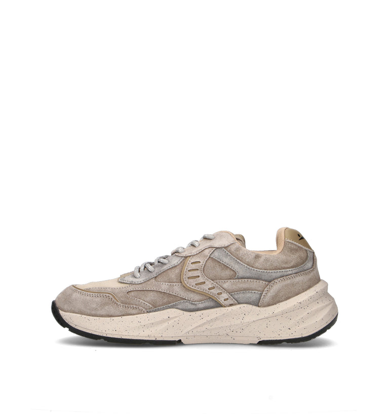 VOILE BLANCHE Sneaker uomo grigia in suede