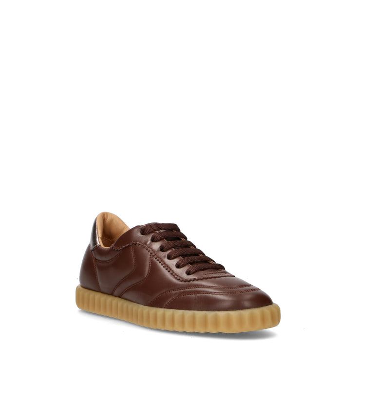 VOILE BLANCHE Sneaker donna marrone in pelle