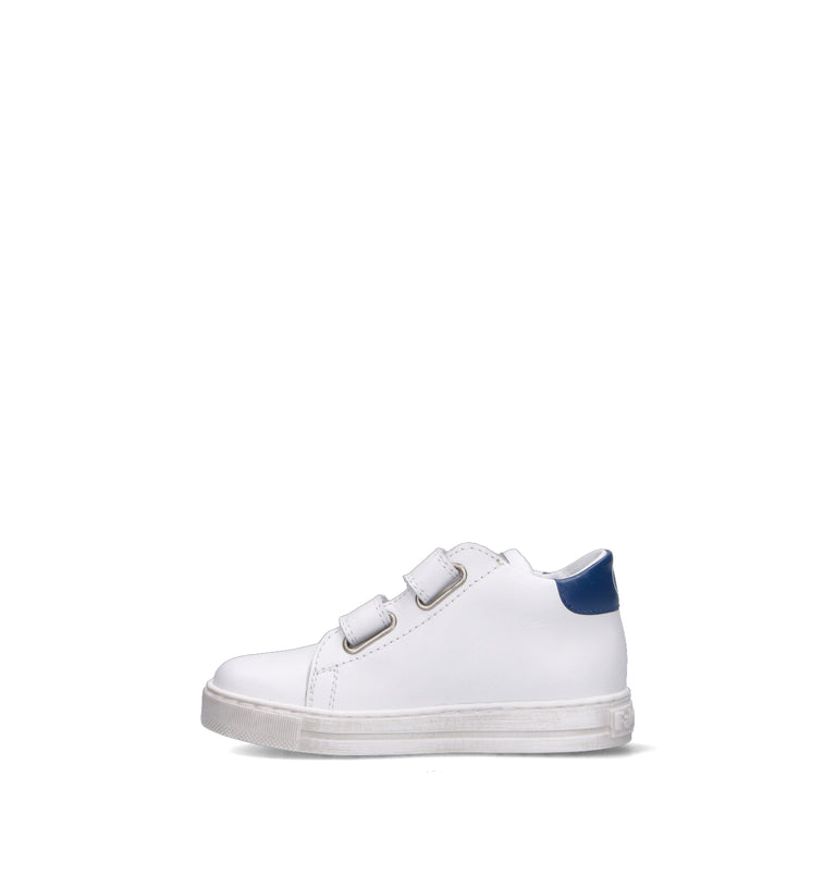 FALCOTTO Sneaker bimbo bianca/blu in pelle