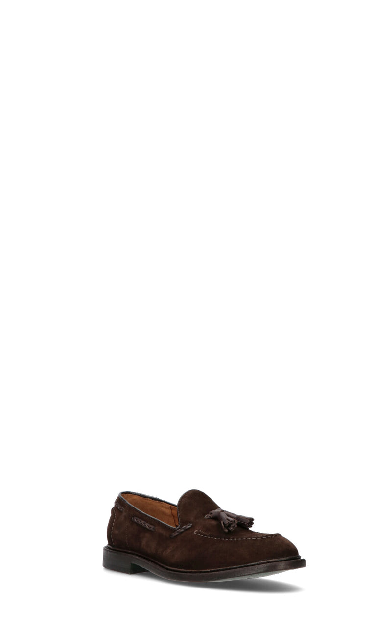 GREEN GEORGE Mocassino uomo marrone in suede