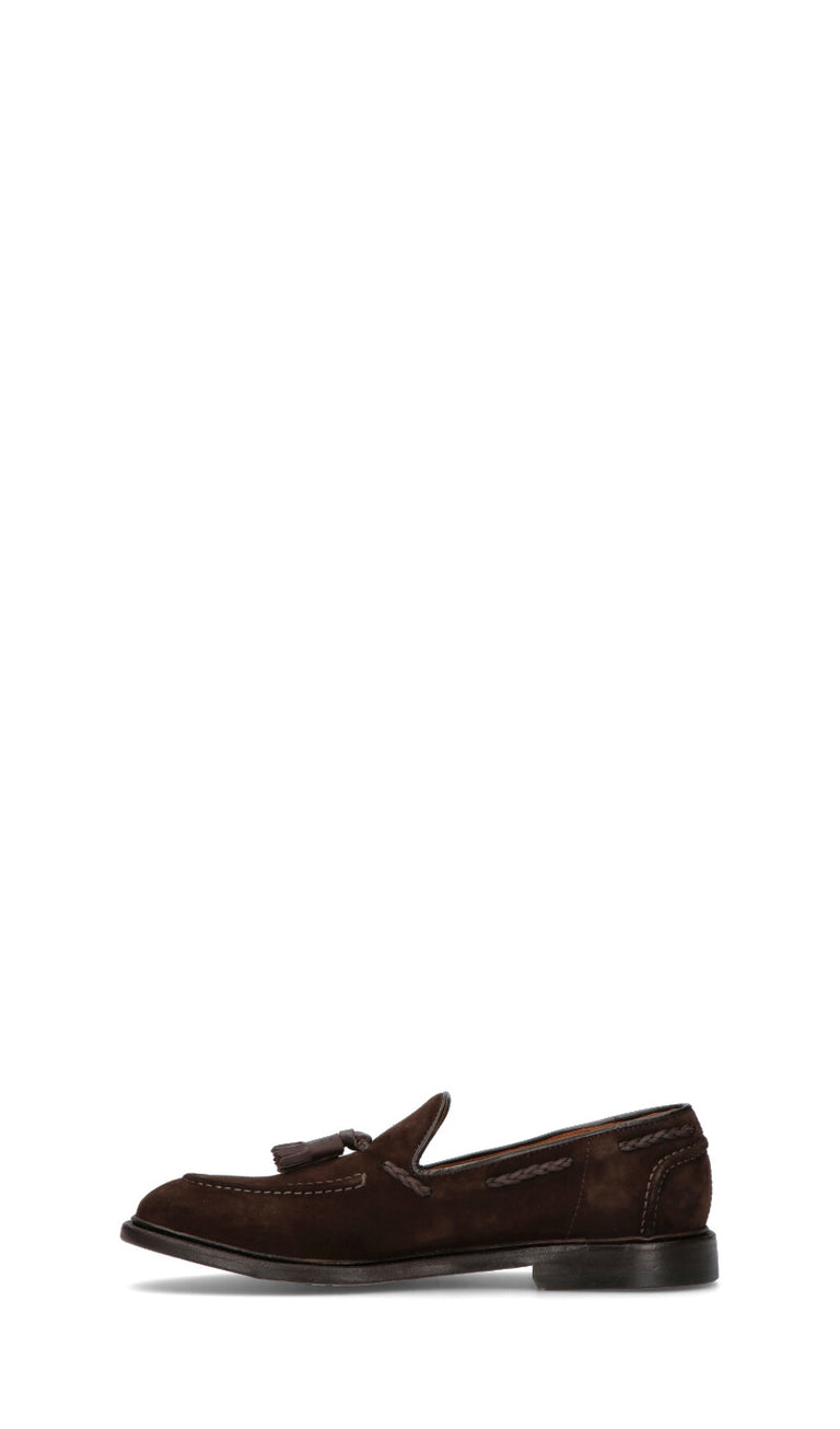 GREEN GEORGE Mocassino uomo marrone in suede