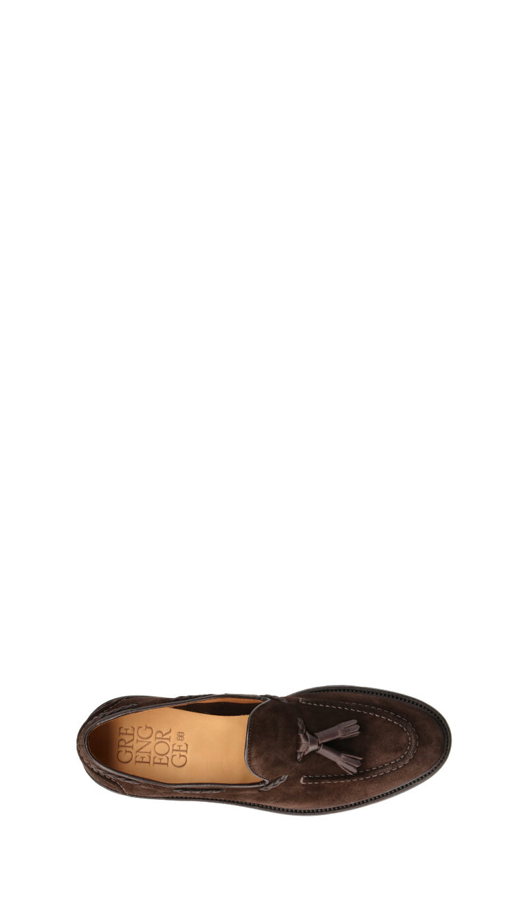 GREEN GEORGE Mocassino uomo marrone in suede
