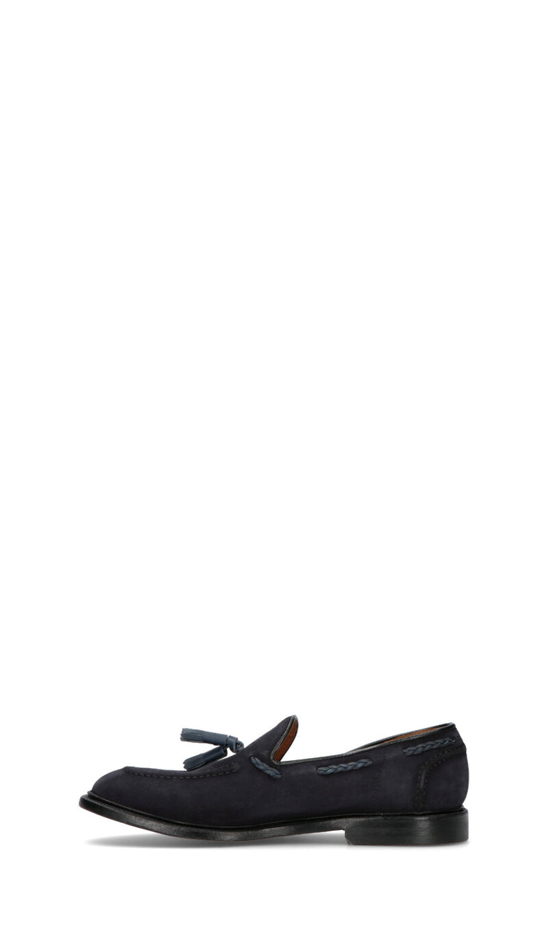 GREEN GEORGE Mocassino uomo blu in suede