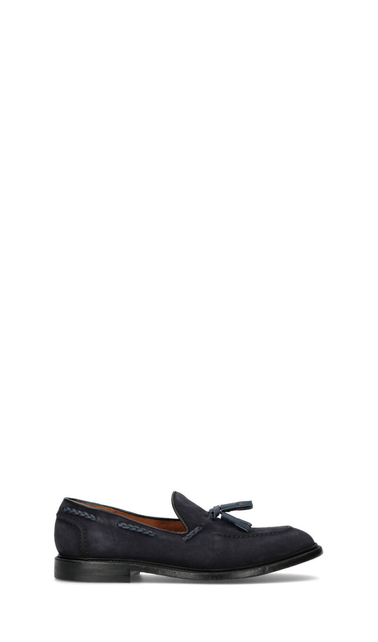 GREEN GEORGE Mocassino uomo blu in suede
