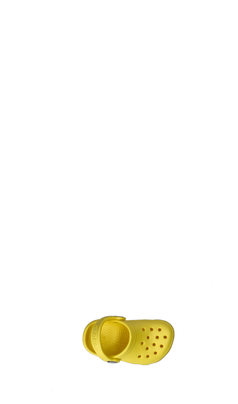 CROCS CLASSIC Sabot bimbo giallo in gomma